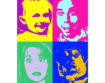 Art Print Family Portrait Custom Original Pop Art