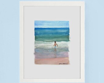 Art Print Dancing with the Waves in Fire Island