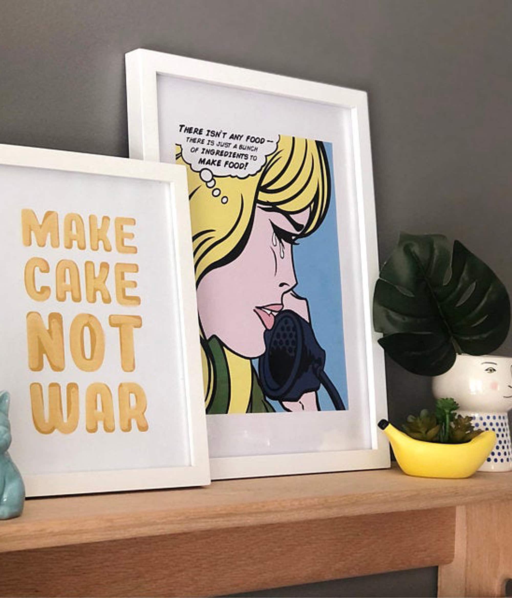 Pop art print kitchen wall decor now available on paper OR | Etsy
