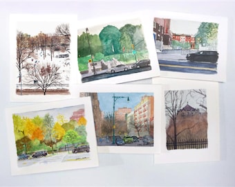 Harlem Watercolor Cards