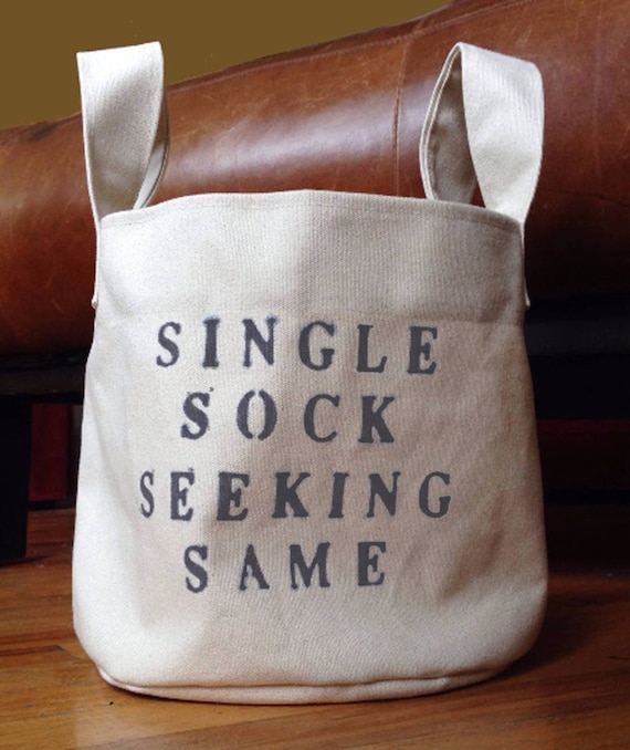 Featured on the Today Show: Single socks solution laundry organization lost sock lone sock hamper bag bin