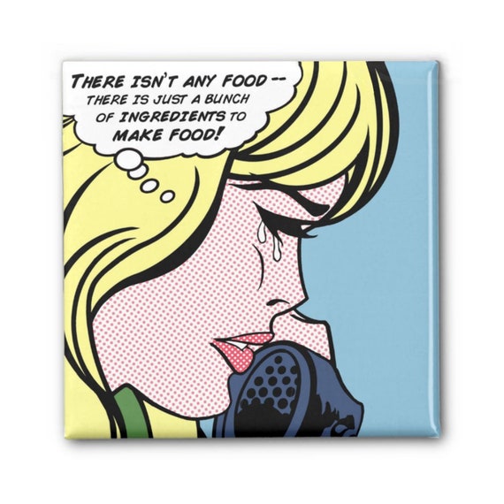 There isn't any food funny refrigerator Etsy