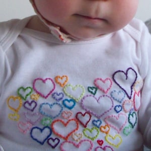 Heart Onesie, Love Onesie, Heart Bodysuit, Valentines Day Baby Baby Girl, cute baby clothes, Valentines day