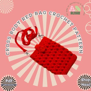 CROCHET PATTERN Crossbody Bag, Crochet Crossbody Pattern, Crochet Purse, Crochet Bag, Cross Body Crochet Bag Pattern (PDF Digital Download)