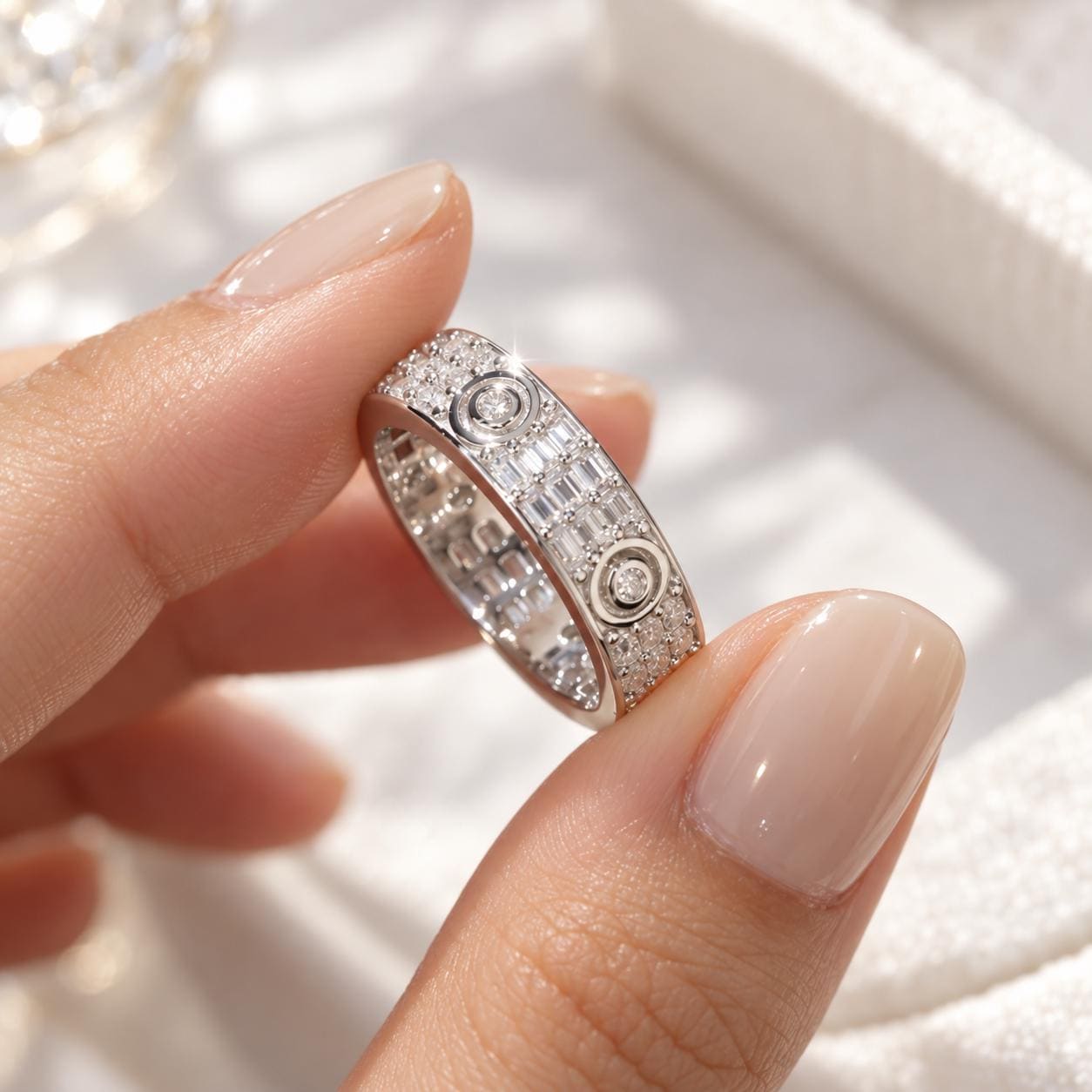 Iced Out Moissanite Ring - Etsy