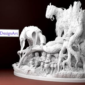 Nazgul & Habbits Premium Diorama | In de ban van de ring | Stijl