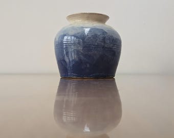 Small Vase: Blue clouds