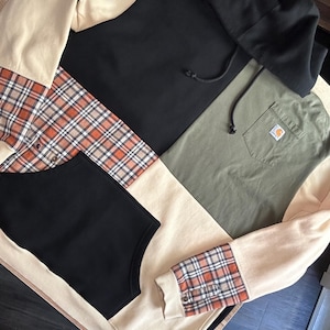 Carhartt Upcycled Reworked Hoodie Plus Size