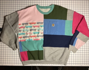 Camiseta de cuello redondo reciclada y reelaborada de Carhartt