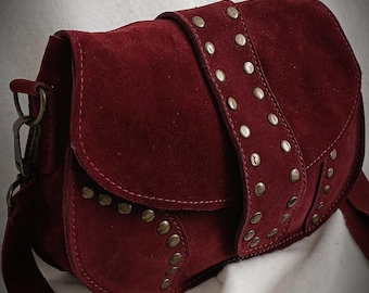 women suede handbag,shoulder bag,genuine leather