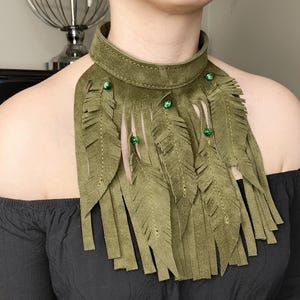 Genuine leather necklace
