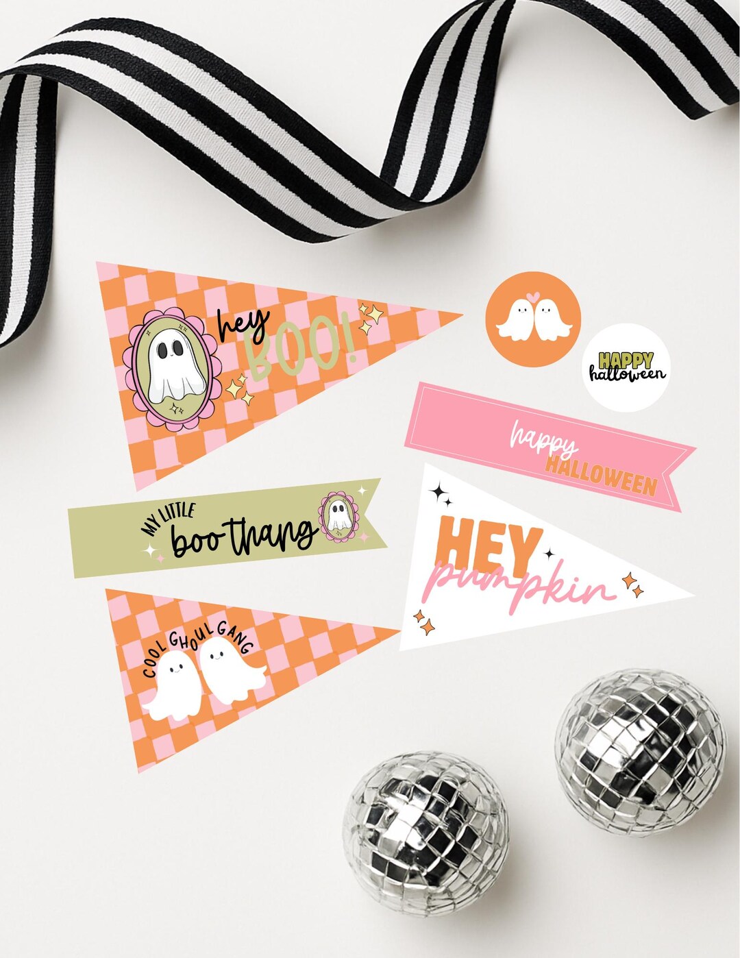 Hashtag Boo Tag Halloween Gift Tag Set | Neutral Halloween | Printable Boo Tags - Etsy