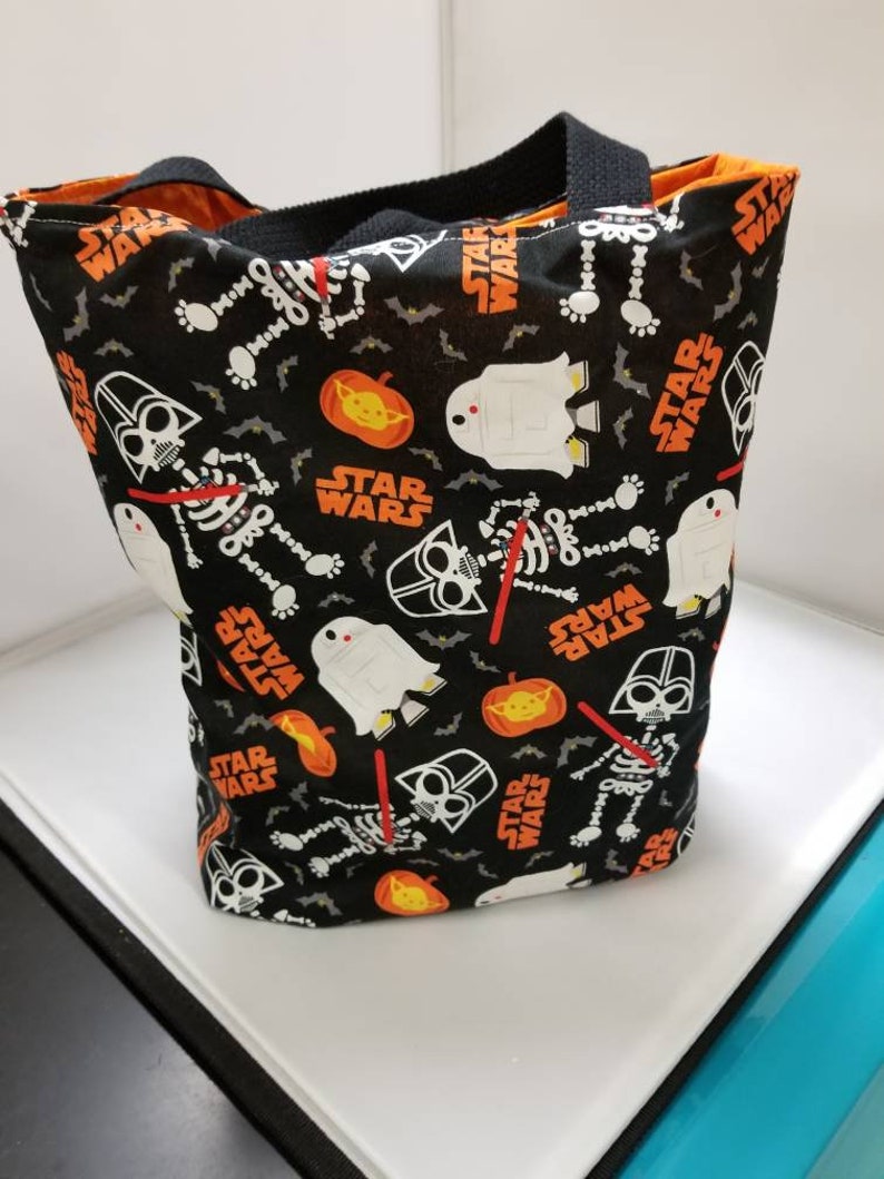 Halloween Star Wars tote bag toy bagtrick or treat bag available in small and large