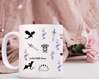 Fourth Wing Mug: Xaden Riorson Quote, Romantasy Book Lover Galentines Valentines Iron Flame Onyx Storm GIft