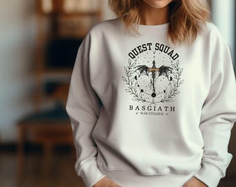 Fourth Wing Onyx Storm Sweatshirt Jumper Quest Squad Merch Book Lovers Gift Fantasy Basgiath Romantasy Galentine Gift