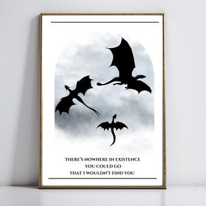 Fourth Wing Onyx Storm Xaden Riorson Book Quote Wall Art Print Poster Digital Download Book Lovers Gift Book Nook Dragon