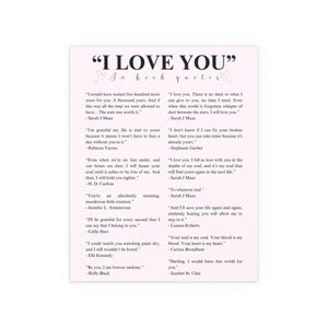 Ich liebe dich Buchliebhaber Geschenk für sie Poster Wandkunst ACOTAR Zitat Print Wohnkultur SJM Merch Vierter Flügel Grausamer Prinz Onyx Storm Fantasie Bild 2