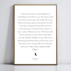 Fourth Wing Xaden Riorson Book Quote Onyx Storm Wall Art Decor Digital Download Bookish Gift Booktok Book lovers gift