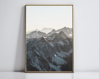 Vierter Flügel Zitat Print: Berglandschaft Wandkunst (Digitaler Download) xaden riorson onyx Sturm Eisen Flamme Geschenk Poster