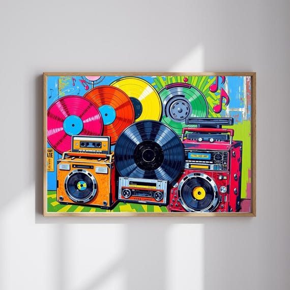 アート・デザイン・音楽 BLESS Retropersective  No.30-No.41 Retro Music Puzzle: Vinyls & Boomboxes Jigsaw Game - Etsy Canada
