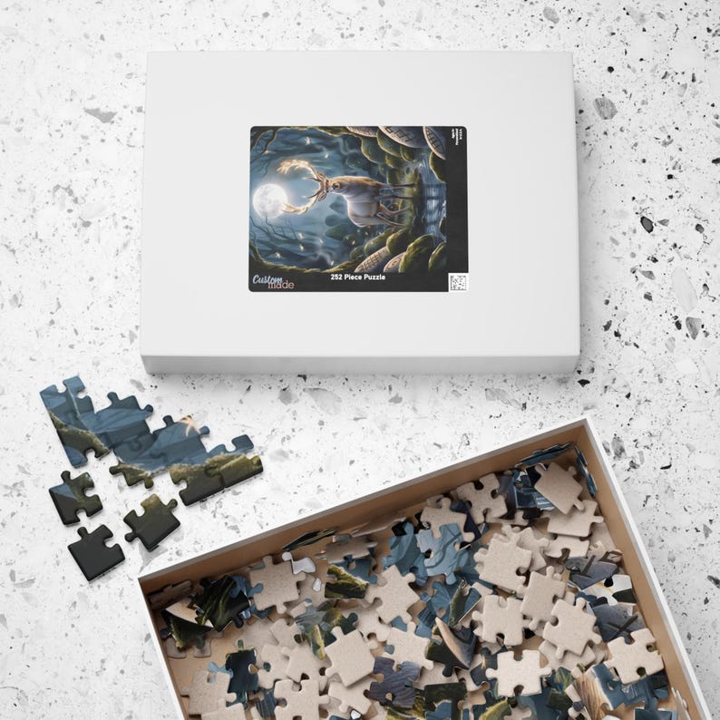 Majestueuze hert-puzzel: grillig hert, uitdagend! afbeelding 5