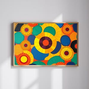 Colorful Abstract Jigsaw Puzzle Game for Adults, Perfect Family Activity, Home Entertainment, Gift for Puzzle Lover, Art Enthusiast and Kids