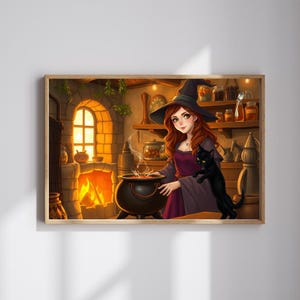 Enchanting Witch Jigsaw Puzzle: Halloween Family Game