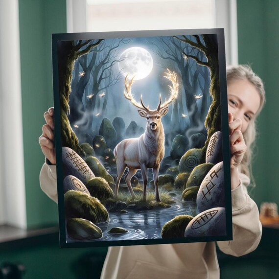 Majestic Stag Jigsaw Puzzle: Whimsical Deer, Mind Challenging