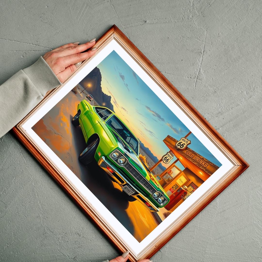 ヴィンテージルート66カージグソーパズル：1969年ロードランナーの