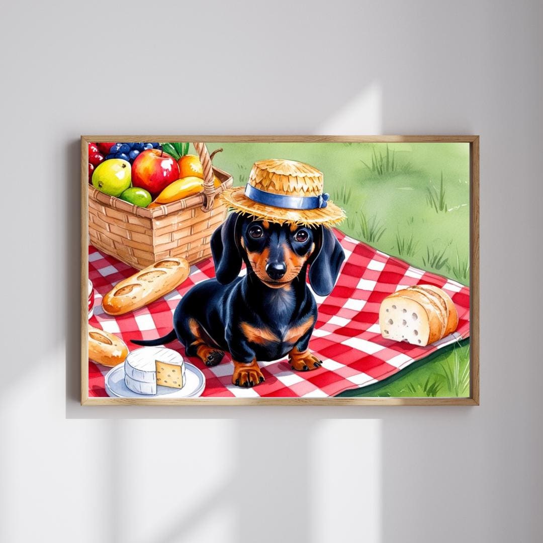 Dachshund Picnic Jigsaw Puzzle: Fun Dog Lover Gift - Etsy