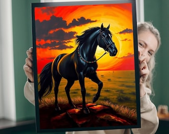 Majestic Horse Jigsaw Puzzle: Equestrian Art for Adults