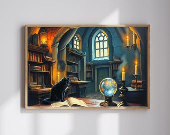 Black Cat Reading Book Jigsaw Puzzle, 110/252/520/1014 Piece, Kids