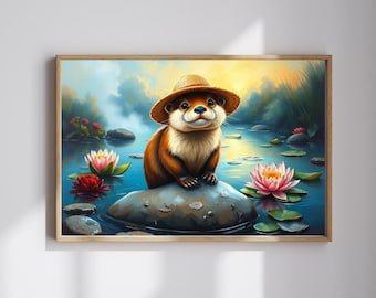 Adorable Otter Jigsaw Puzzle: Family Fun, Relaxing Brain Teaser