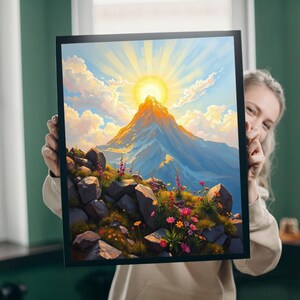 Mount Sinai Jigsaw Puzzle: Golden Mountain Landscape, Religious Gift
