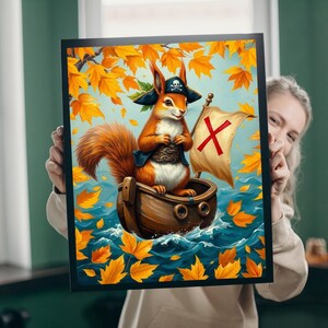 Pirate Squirrel Jigsaw Puzzle: Fun Family Game Night Activity