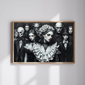 Elegant Gothic Vampire Puzzle: Mystical Art Collectible