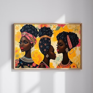African American Women Puzzle: Afrocentric Family Activity