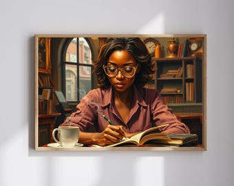 Afrozentrische Buchliebhaber Puzzle: Mindful Home Unterhaltung