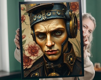 Steampunk Male Art Jigsaw Puzzle: Relaxation, Solo or Family Fun