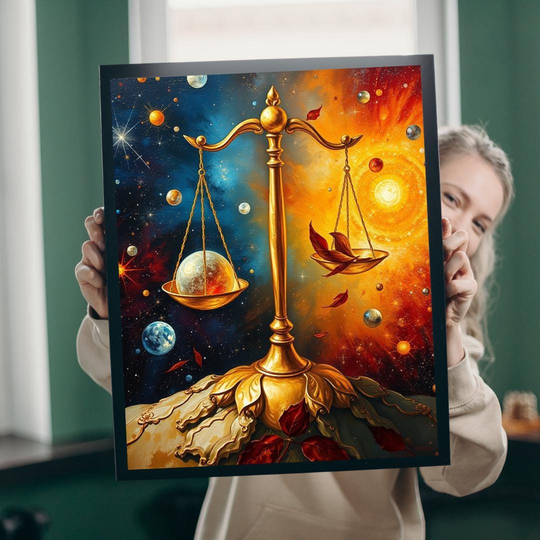 Libra Zodiac Puzzle: Celestial Balance Jigsaw, Astrology Gift - Etsy