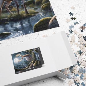 Majestueuze hert-puzzel: grillig hert, uitdagend! afbeelding 8