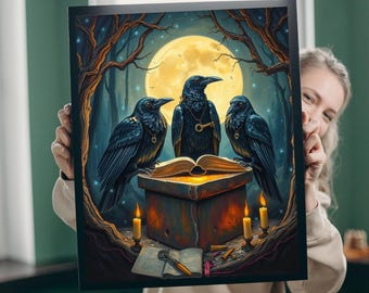 Rompecabezas de Ravens Court: Arte gótico de fantasía oscura, acertijo