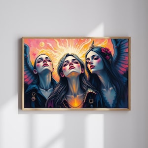 Mystical Triple Goddess Jigsaw Puzzle: Artistic Spiritual Gift