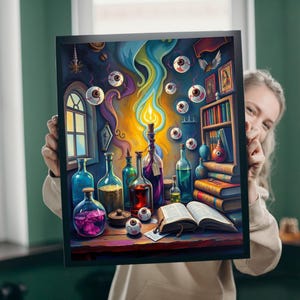 Mystical Potion Lab Jigsaw Puzzle: Halloween Game Night Activity