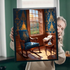 Cozy Study Room Jigsaw Puzzle: Vintage Relaxation Gift