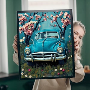 Vintage Spring Car Jigsaw Puzzle: Family Game Night