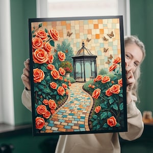 Serenity Garden Jigsaw Puzzle, Relaxing Activity for Adults, Gift for Garden Lovers, Home Entertainment, Mindfulness Activity Brain Teaser