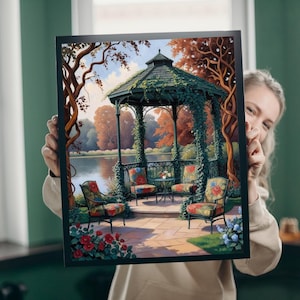 Entspannend Garten Gazebo Puzzle: Familienspielabend Puzzle
