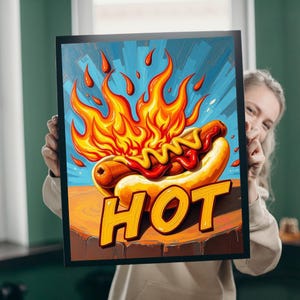 Hot Dog Jigsaw Puzzle: Pop Art Foodie Game Night