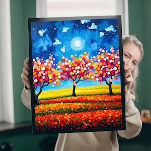 Colorful Fall Trees Puzzle | 110, 252, 520, 1014-piece Autumn Landscape Jigsaw | Best Gift for Nature Lovers, Puzzle Enthusiasts, Family Fun